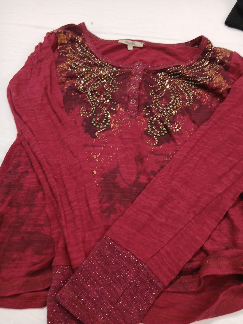 Blouse à manches longues brodée Miss Me