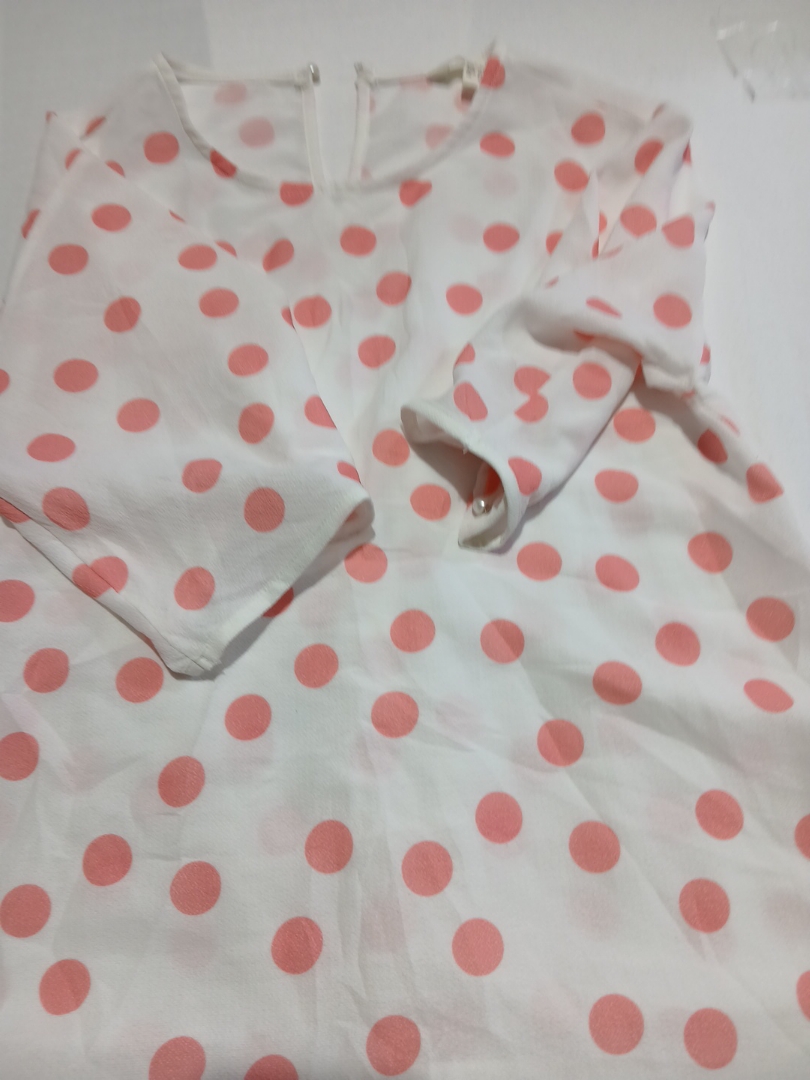 Unbranded White Polka Dot Printed Blouse