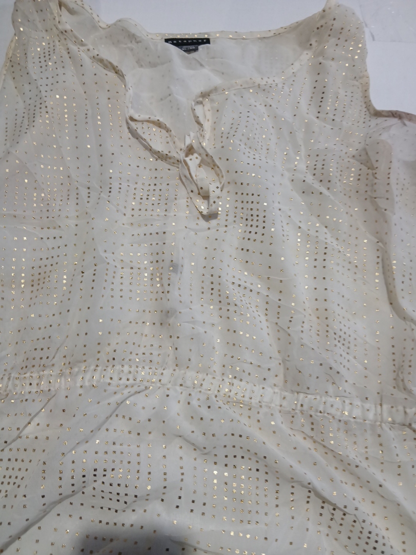 Metaphor Sequined Sleeveless Blouse