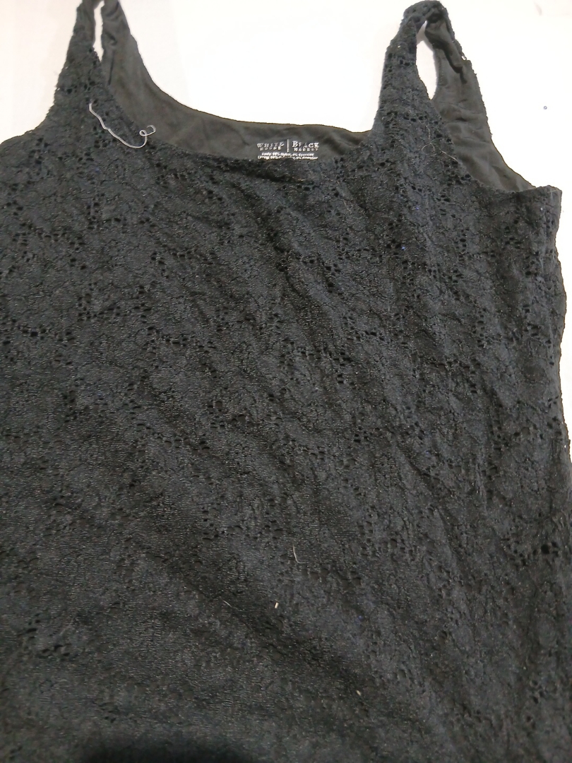 White House Black Market Black Lace Camisole