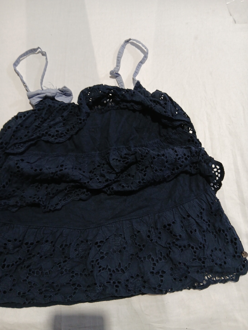Black Lace Trim Camisole Top