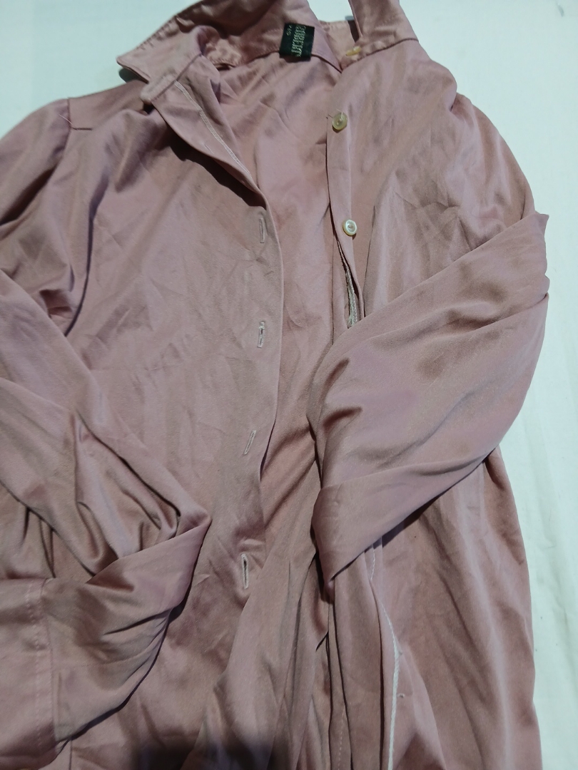 Roberto Pink Satin Blouse