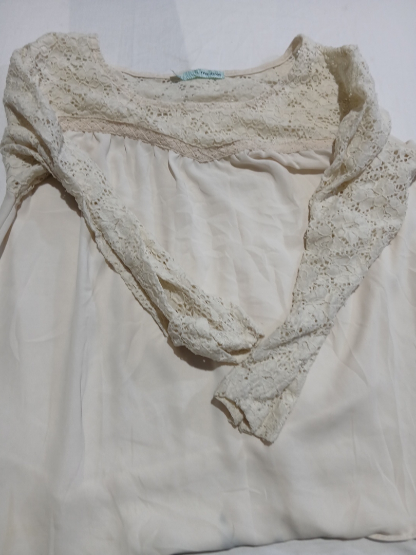 Maunces Lace Sleeve Blouse