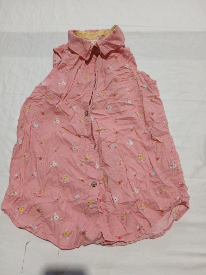 Carhartt Pink Floral Sleeveless Blouse