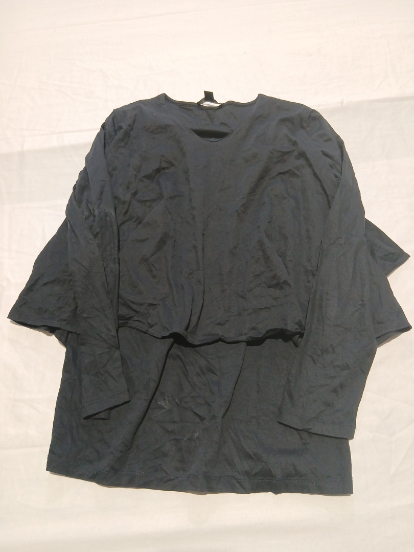 COS Blusa Nera Drappeggiata