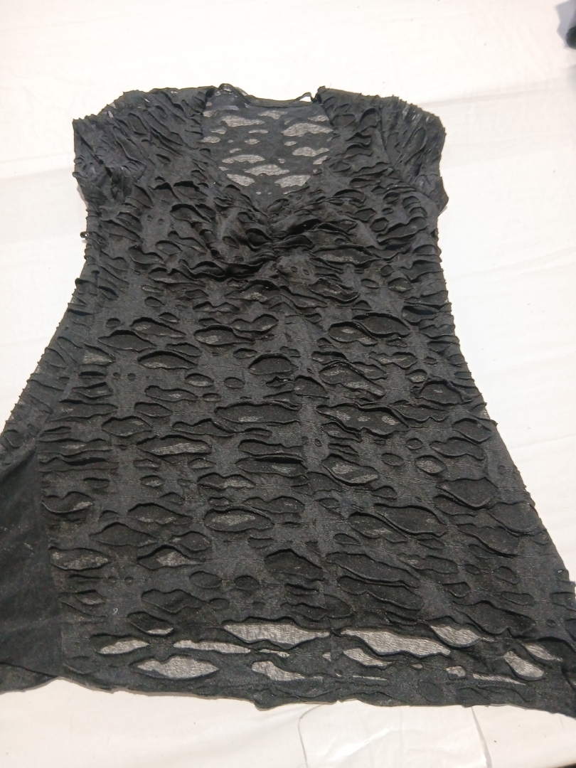 Blusa Preta Transparente Sem Marca