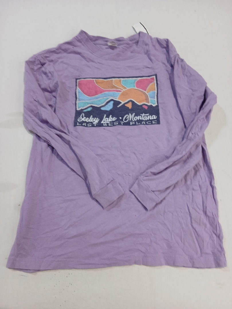 T-shirt a maniche lunghe graphic di Flathead Lake ..