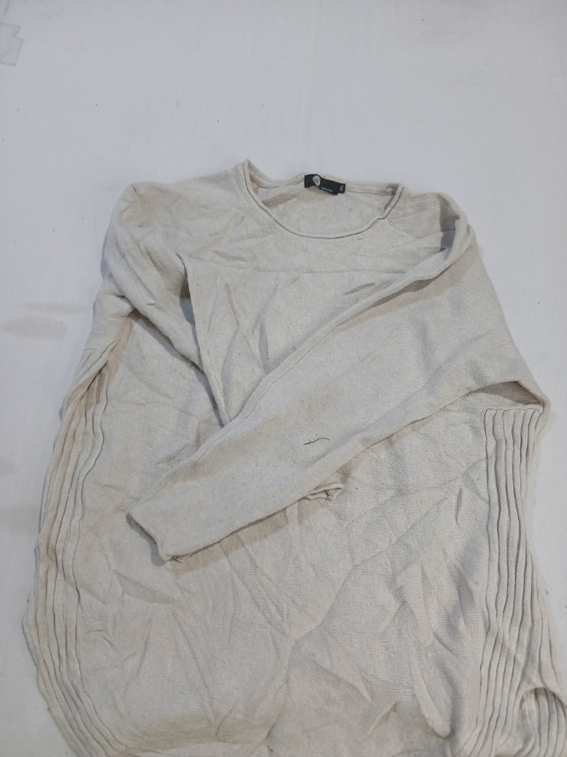 Mango Cream Long Sleeve Knit Sweater