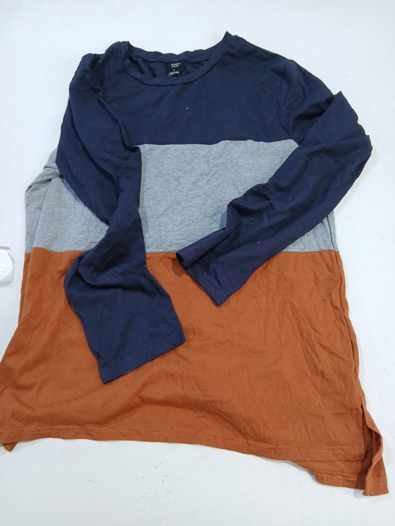 Emery Rose Long Sleeve Striped T-Shirt