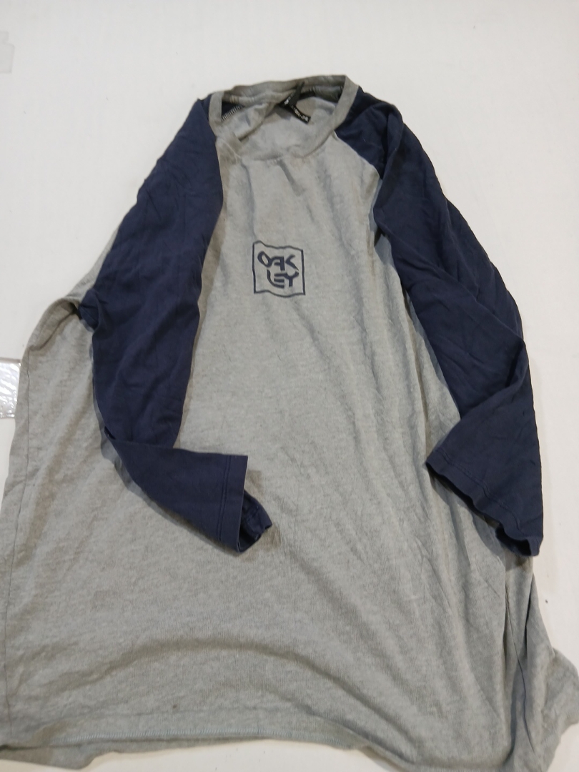 Moletom Oakley Gray Raglan de Manga Comprida com G..