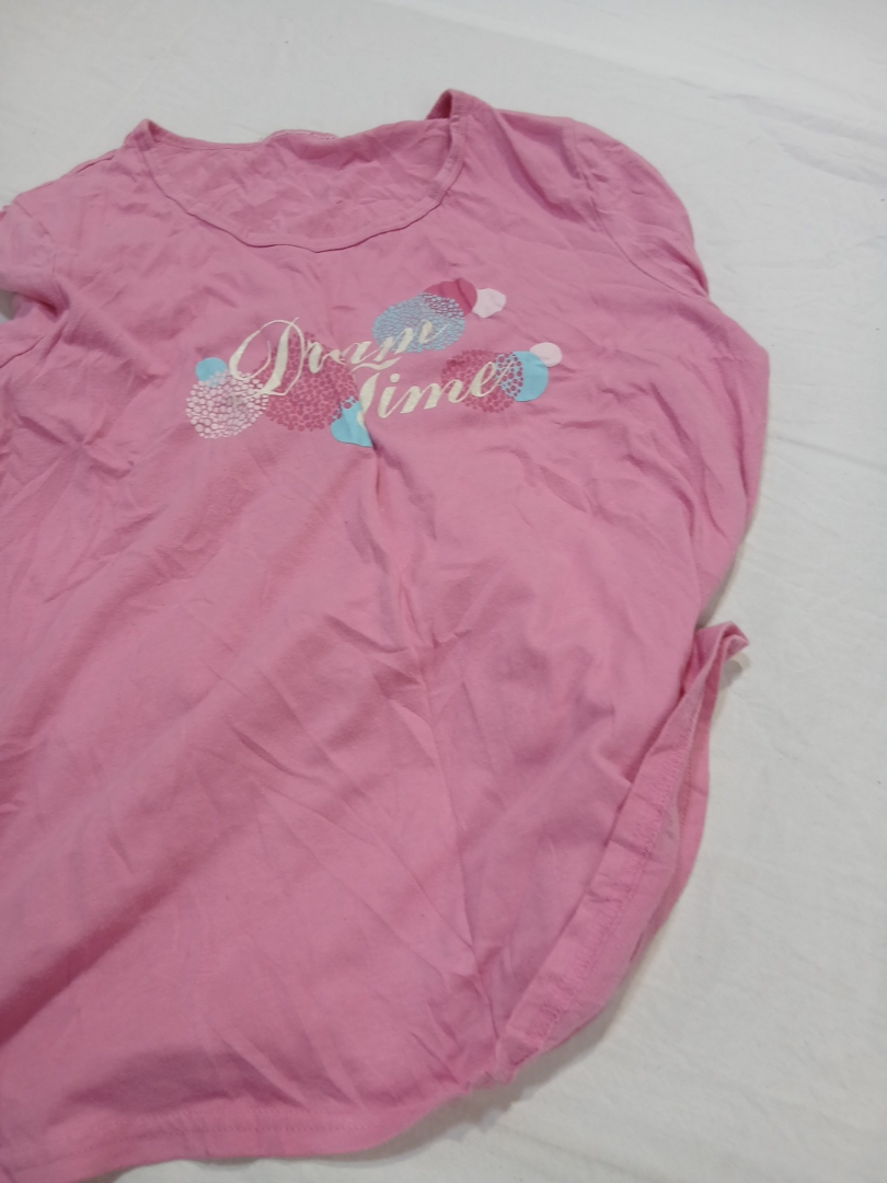 T-shirt graphique à manches longues rose