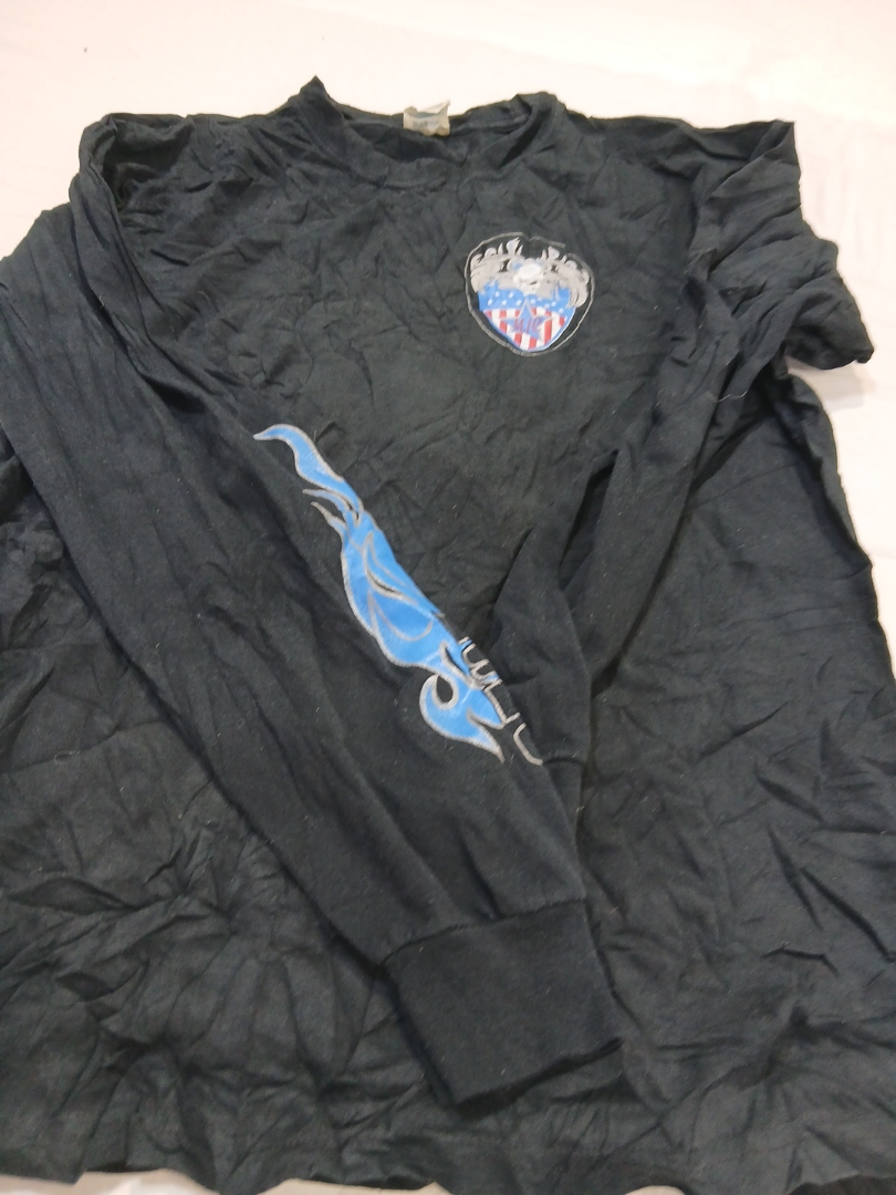 Unbranded Blue Steel Chicago Graphic Long Sleeve T..