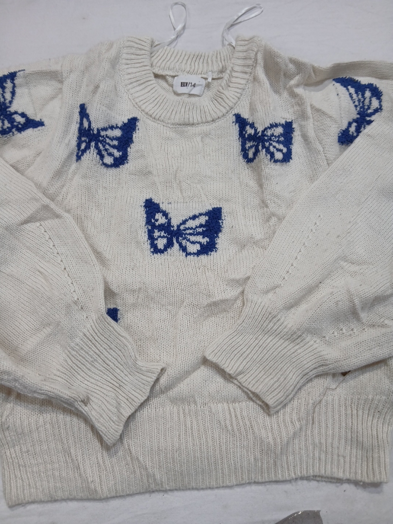 BDG Butterfly Embroidered Knit Sweater