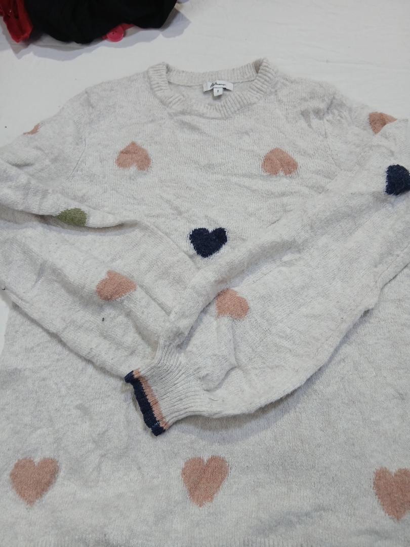 Rehman Heart Applique Knit Sweater