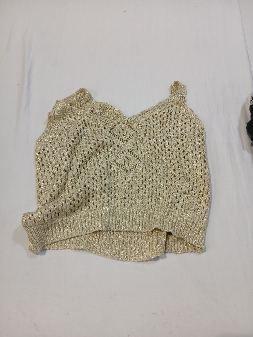 Top en tricot crème