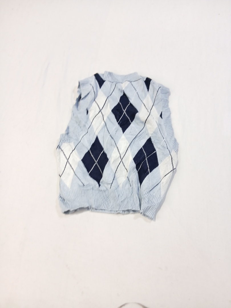 Gilet en tricot argyle sans marque