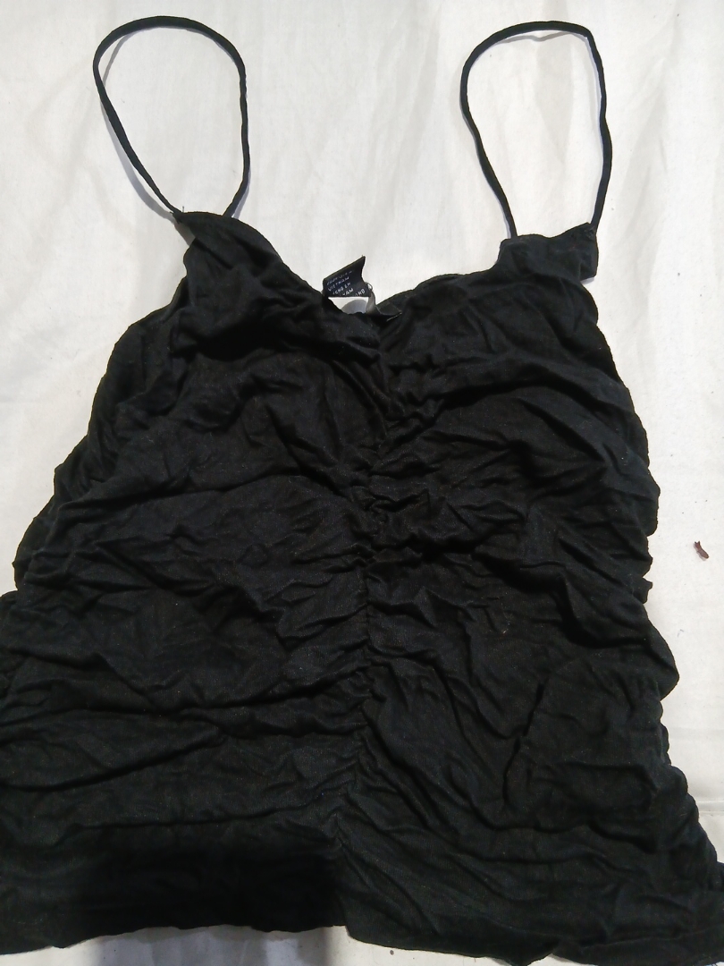 Forever 21 Black Ruched Cami Top