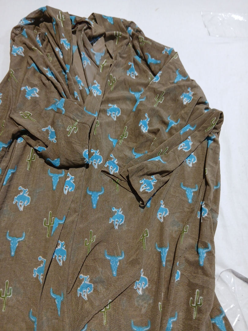 Crazy Train Western Print Cardigan