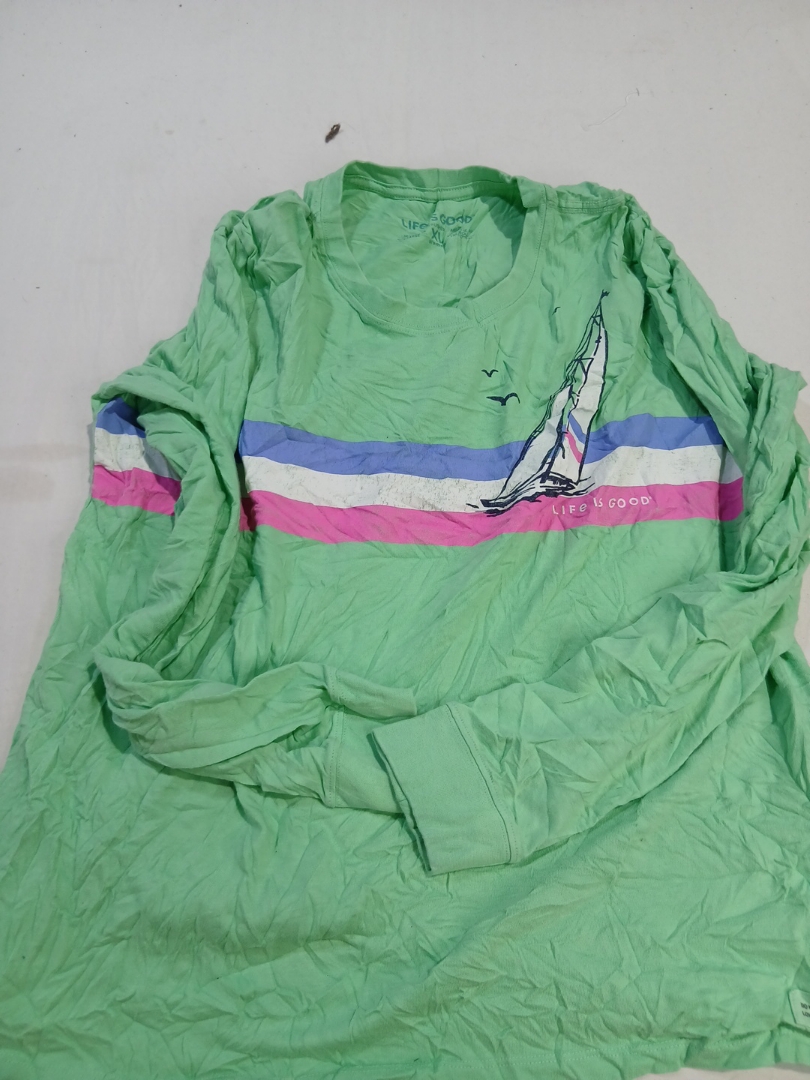 Life is Good Long Sleeve Crusher T-Shirt