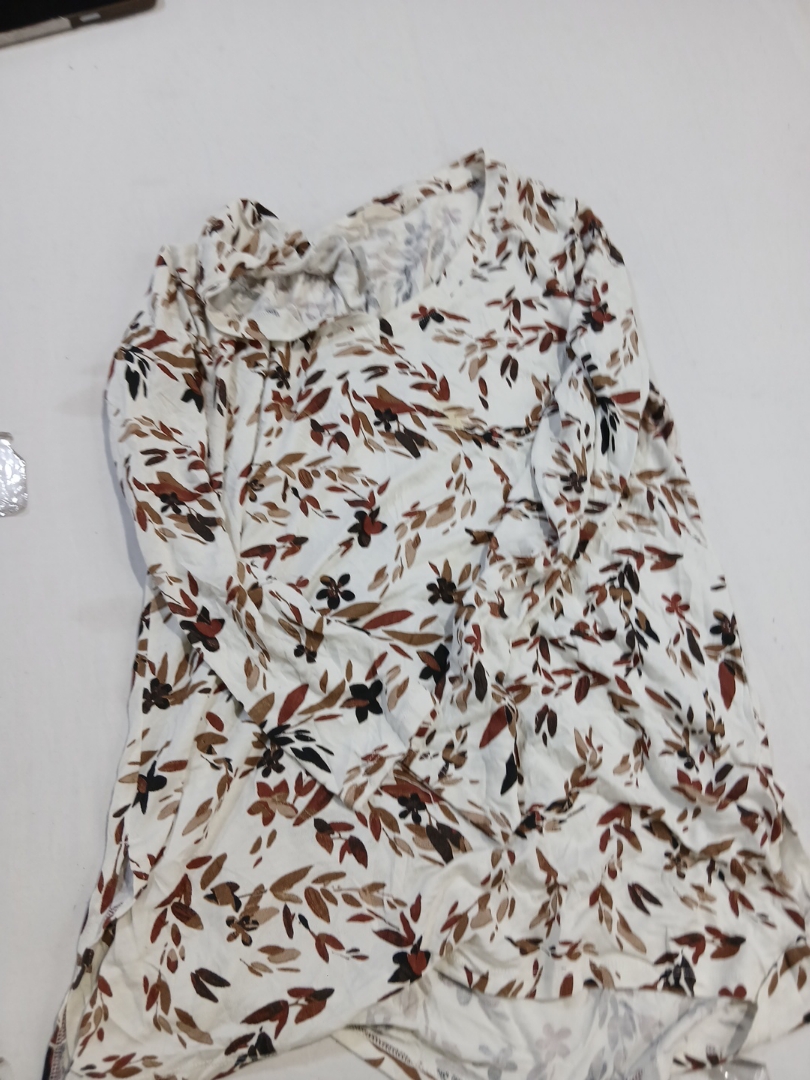 Blouse à manches longues en fleurs imprimées