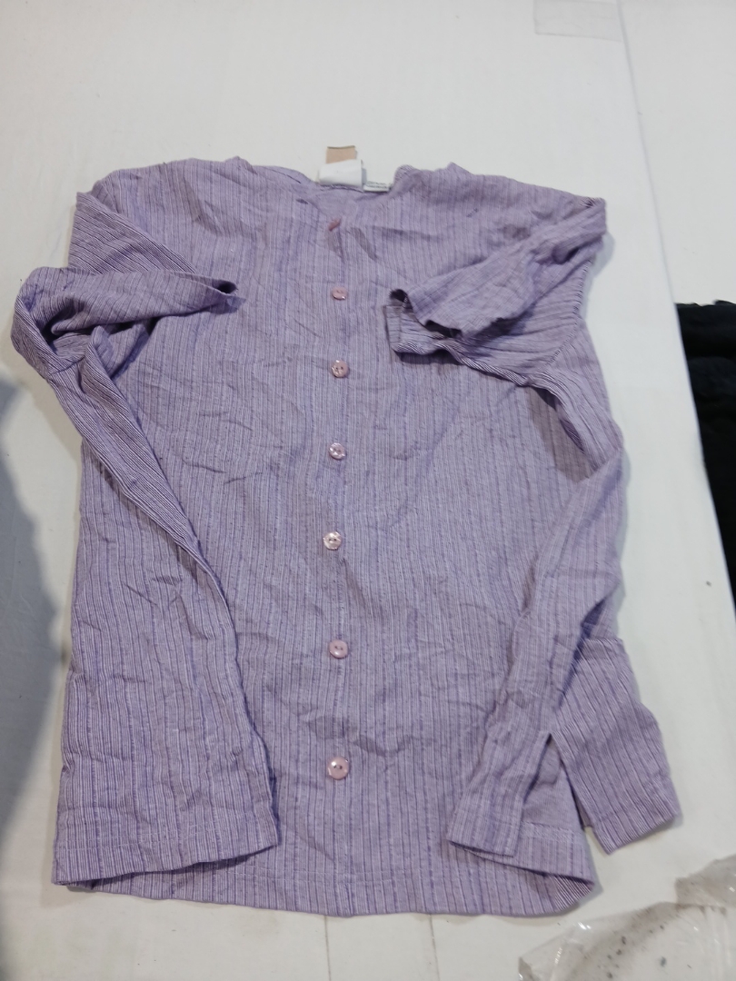 Camisa de Botão Listrada Roxa CSL Sport