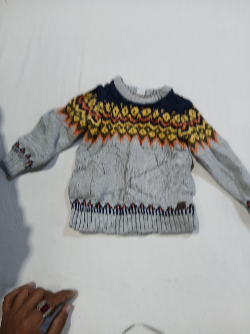 Suéter de Tricô Estampado Janie and Jack