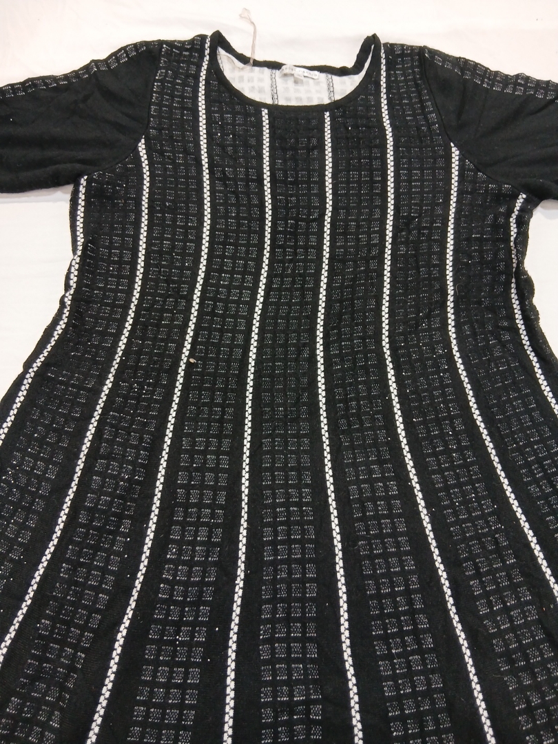 Sandra Darren Striped Knit Sweater