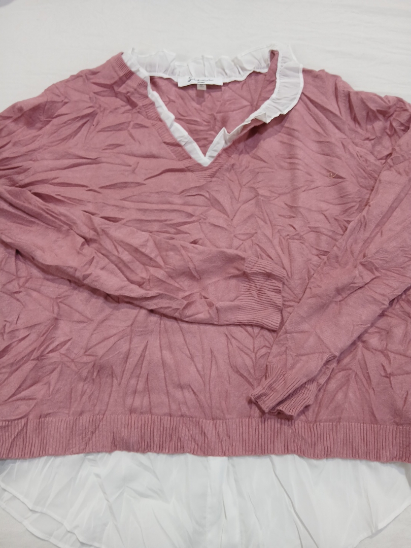 Blusa de Malha com Babados Sianni