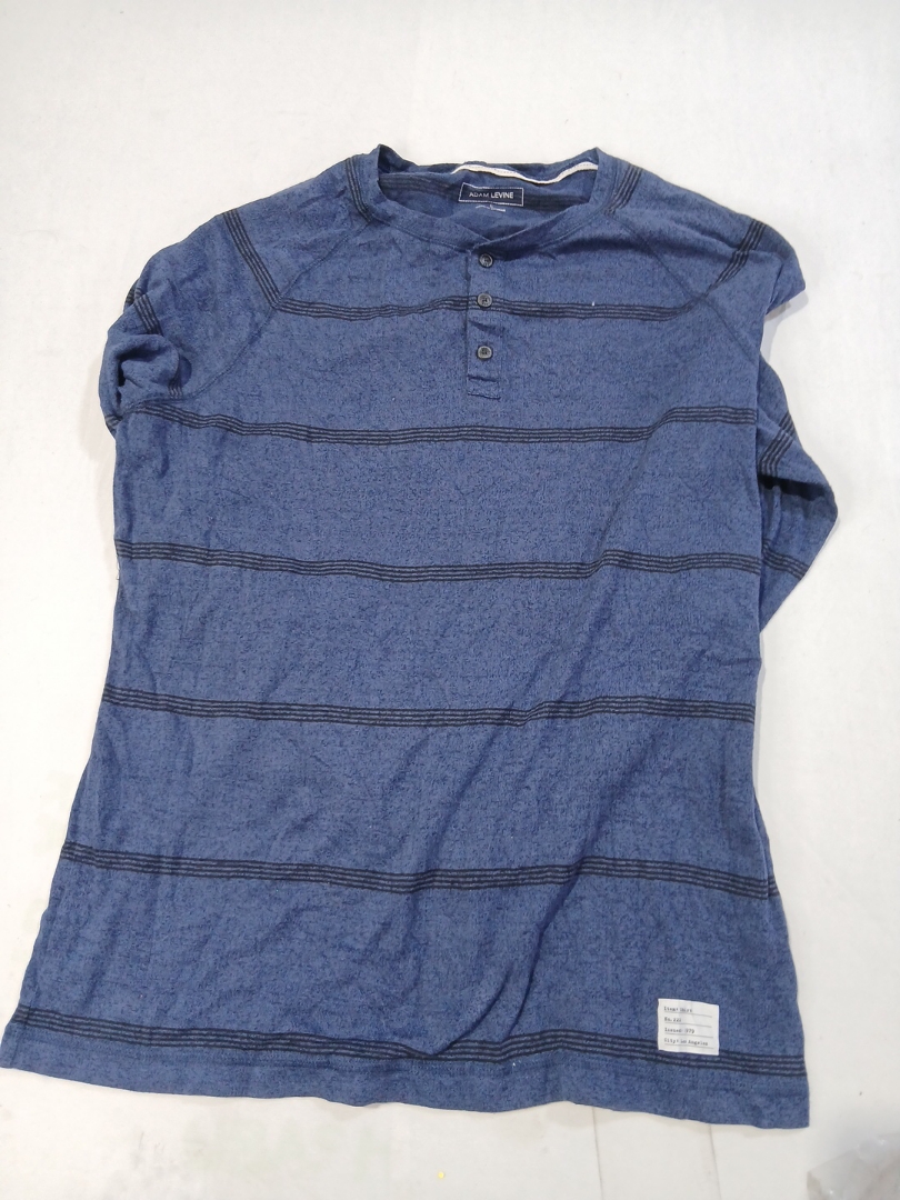 Superdry Langarm gestreiftes Henley-Shirt