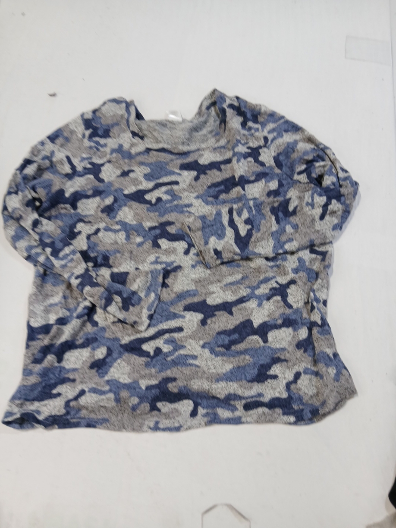 Lands' End Camo Top de Manga Longa Confortável