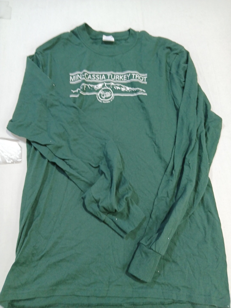 T-shirt imprimé vert à manches longues Port & Comp..