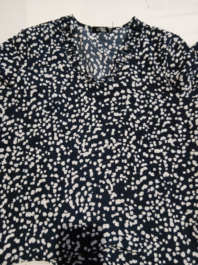 Cure Printed Polka Dot Blouse