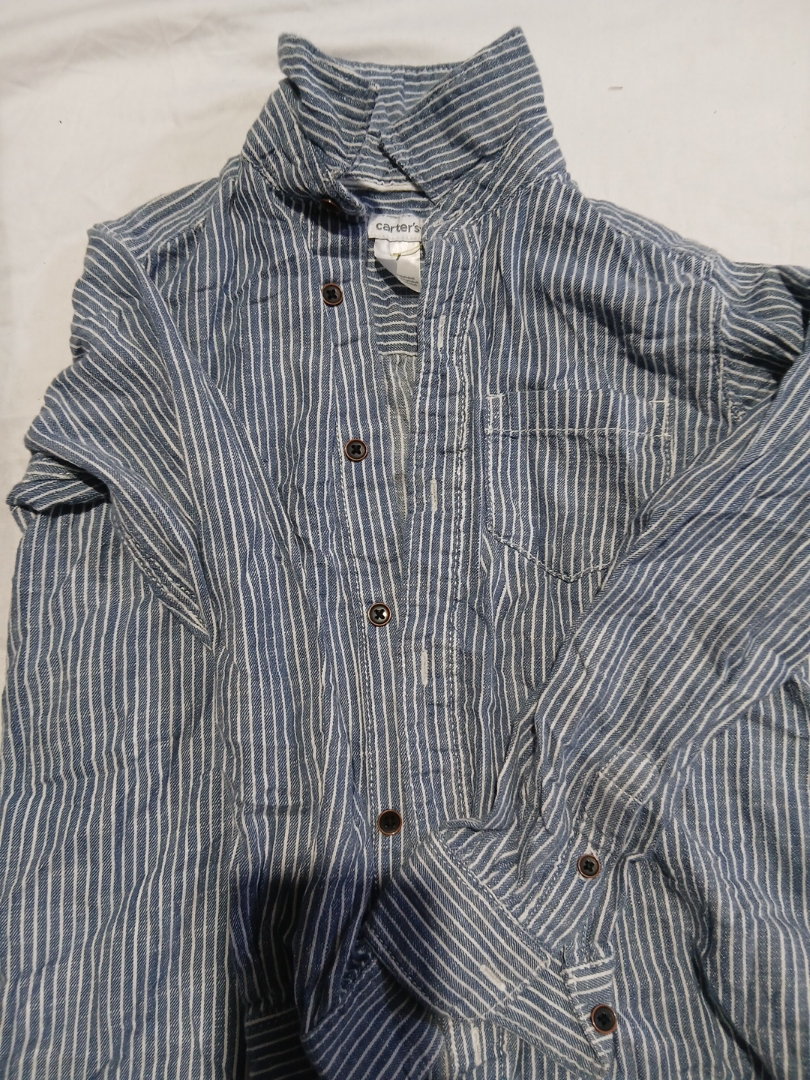 Chemise à boutons rayée Carter's