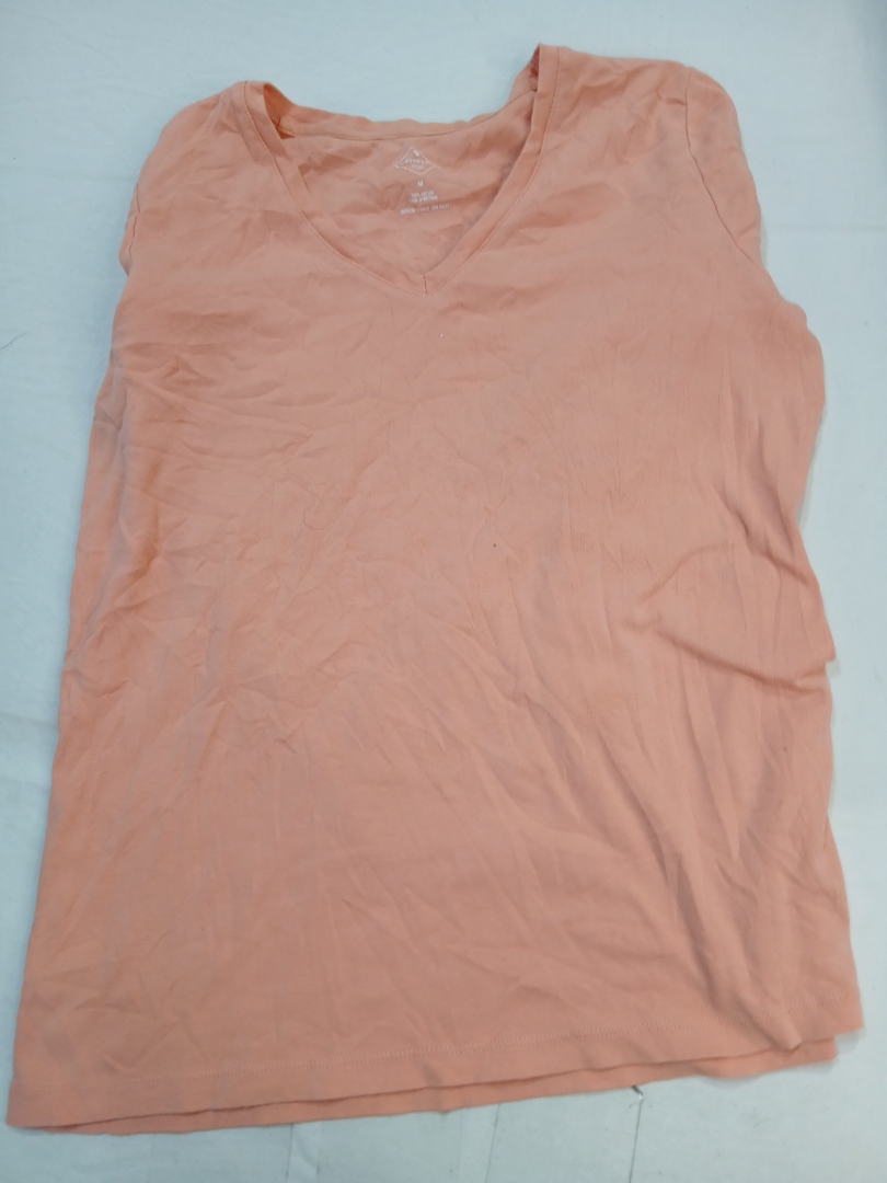 Unbranded Long Sleeve V-Neck Cotton T-Shirt