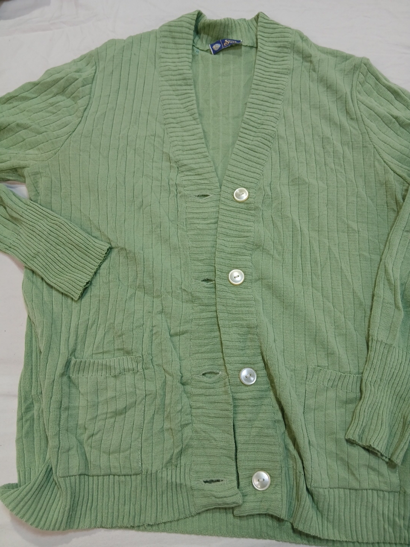 Your Sixth Sense Green Ribbed Cardigan