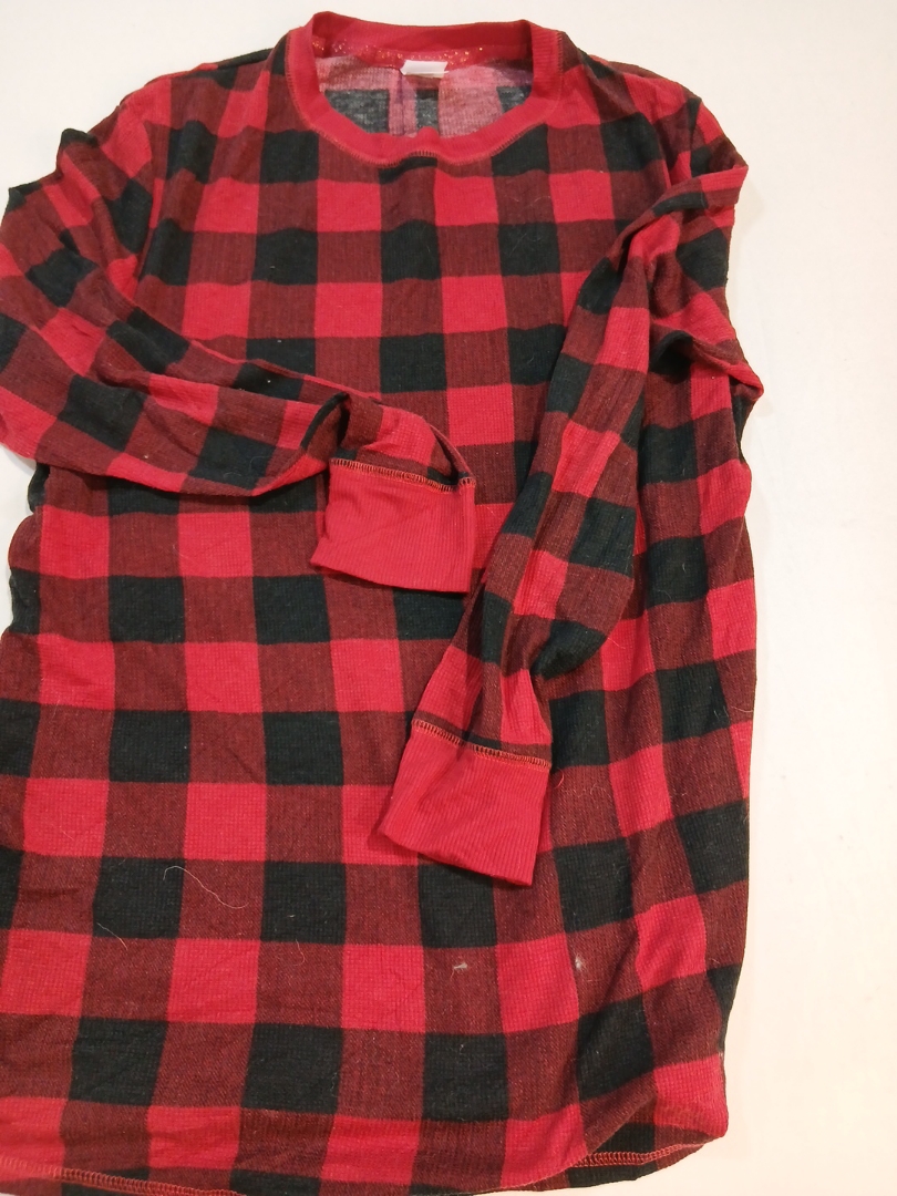 STARS Red Black Plaid Flannel Shirt