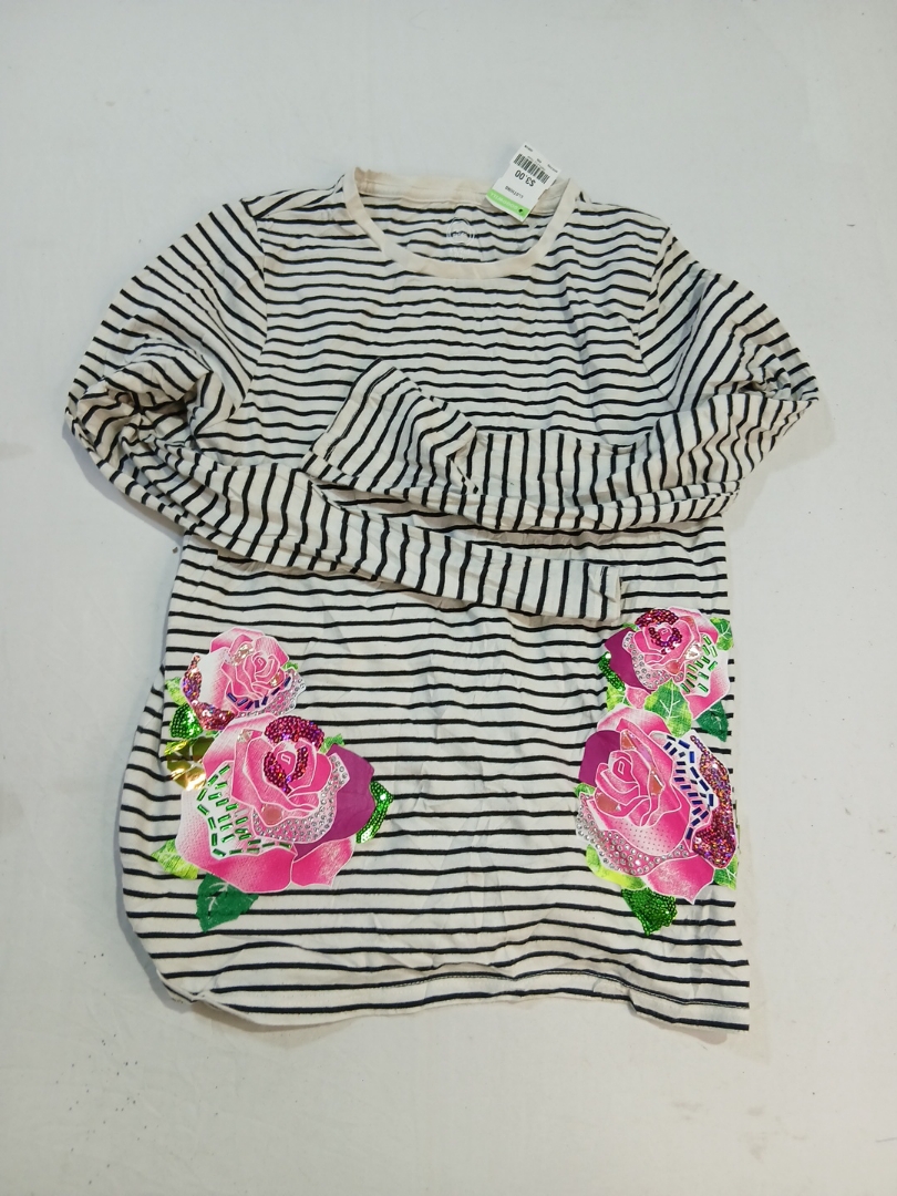 Camiseta de Manga Longa Listrada Wonder Nation