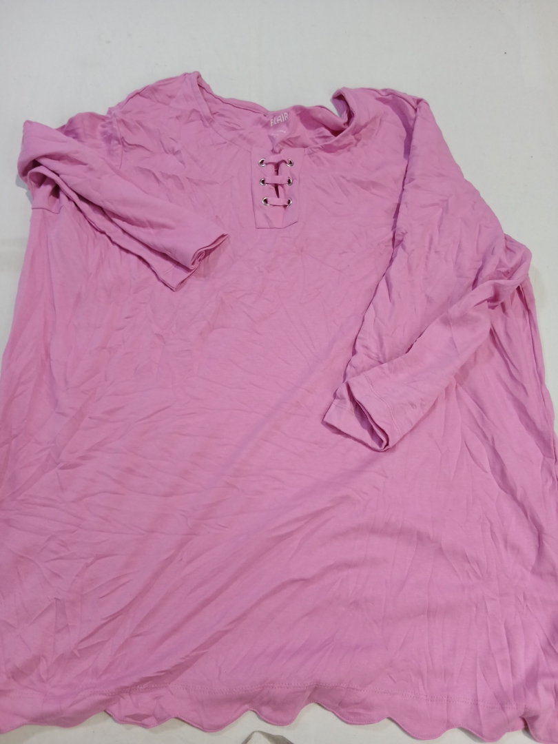 T-shirt rose à manches longues Blair