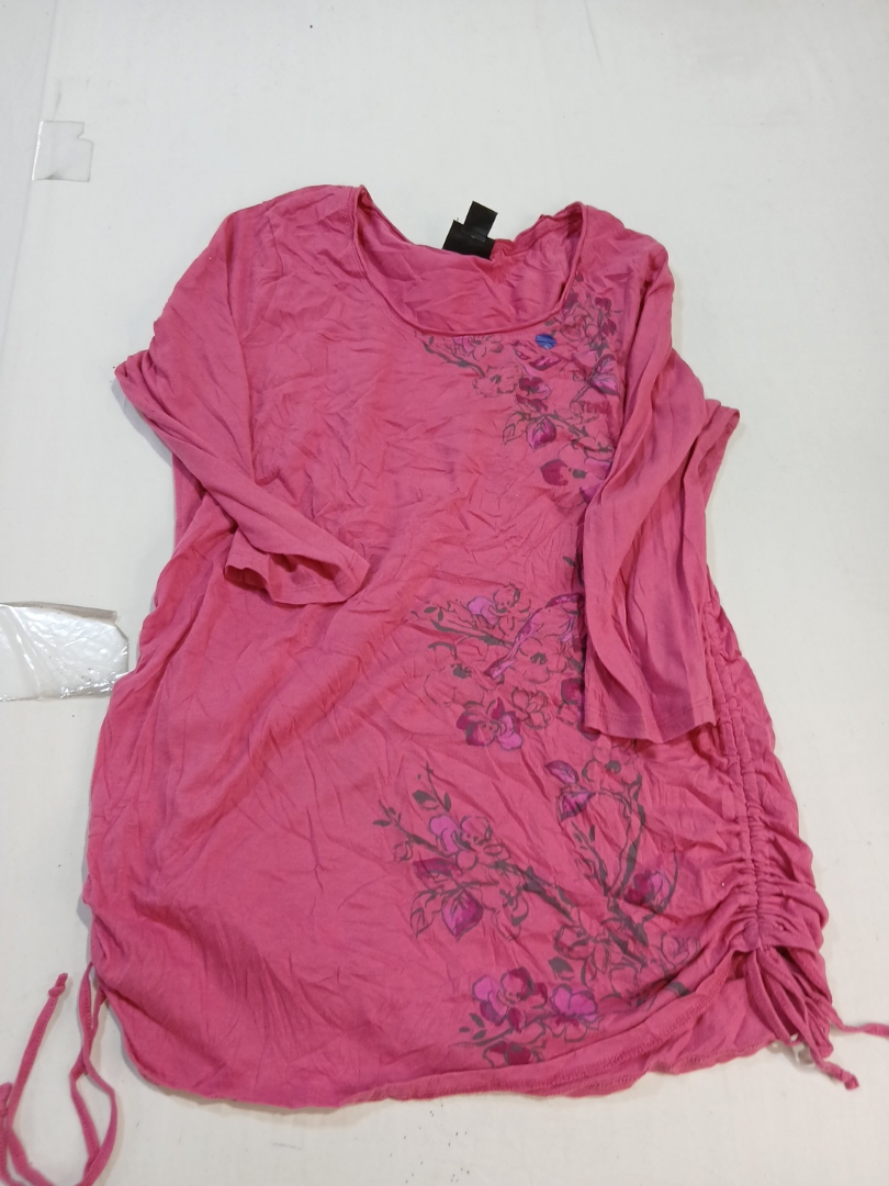 Oh Baby Motherhood Embroidered Pink Blouse