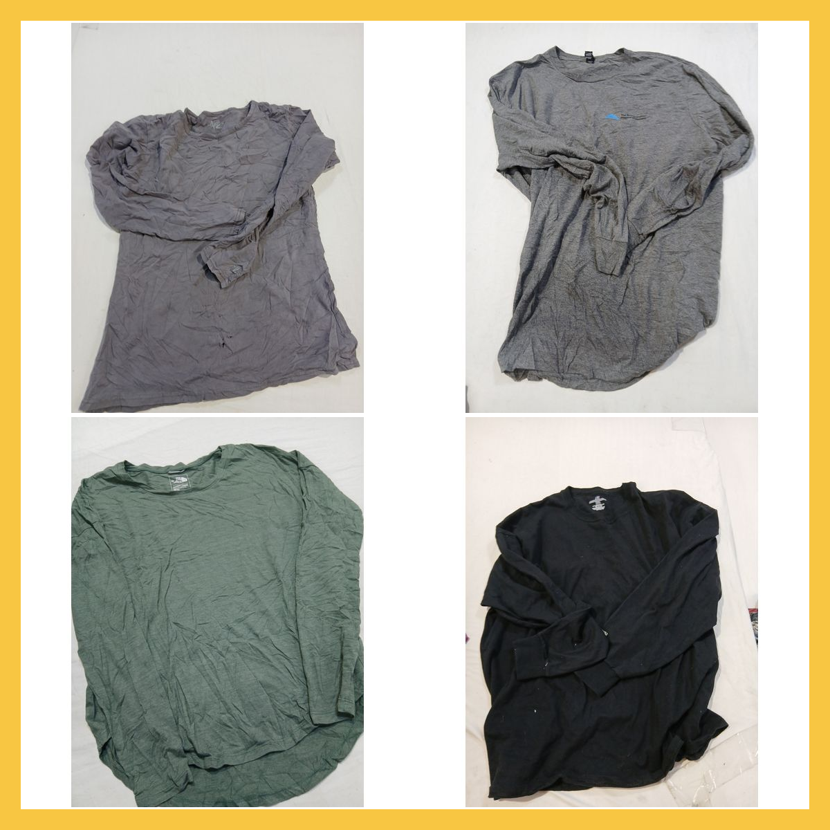 The North Face Long Sleeve T-Shirt Bundle 9 Pc Lot