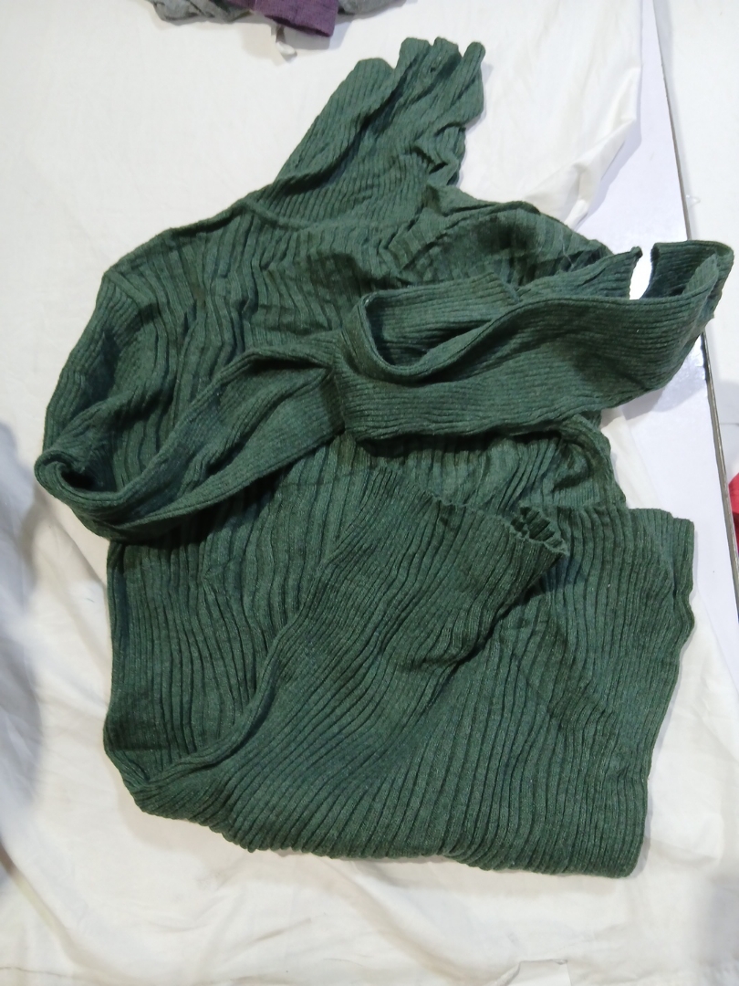 Green Ribbed Sweater