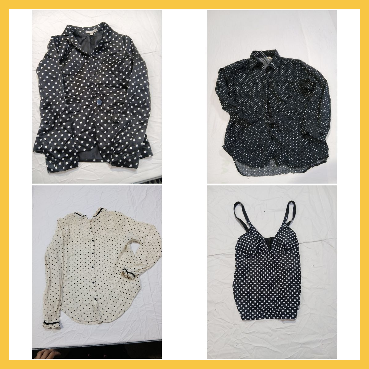 Polka Dot Bluse Bundle J.Crew Forever 21 Suzy Shie..