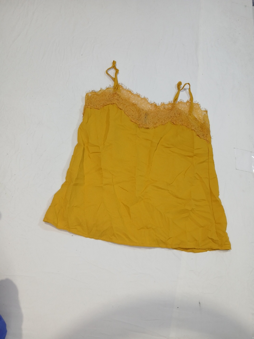VERO MODA Yellow Lace Trim Camisole