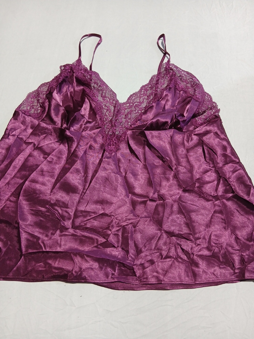 Purple Satin Chemise