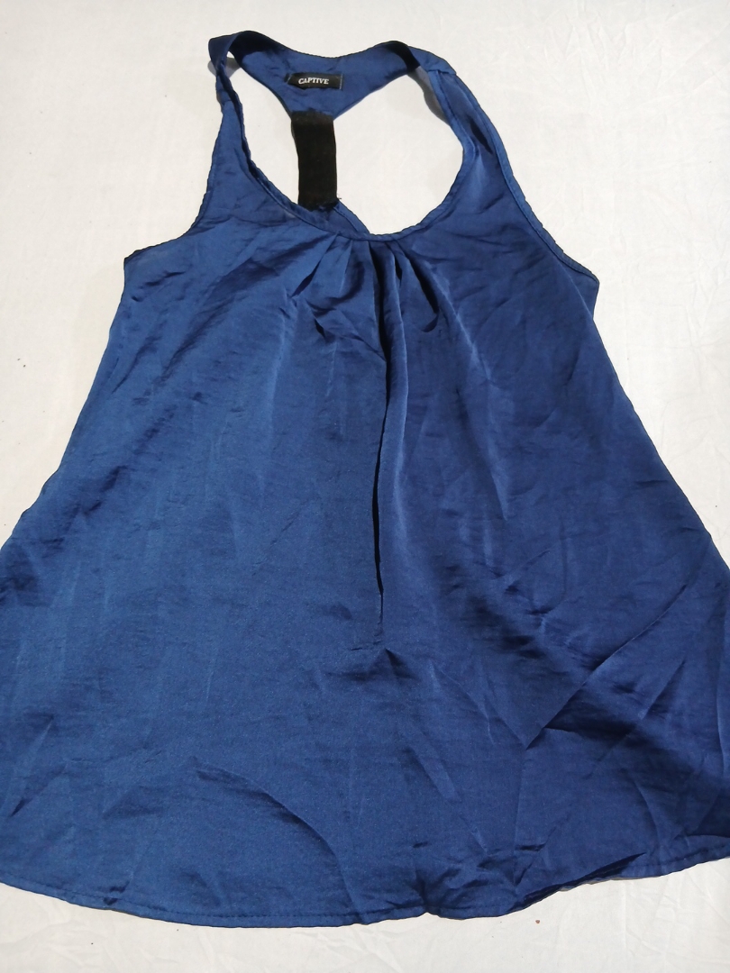 Captive Blue Halter Neck Top