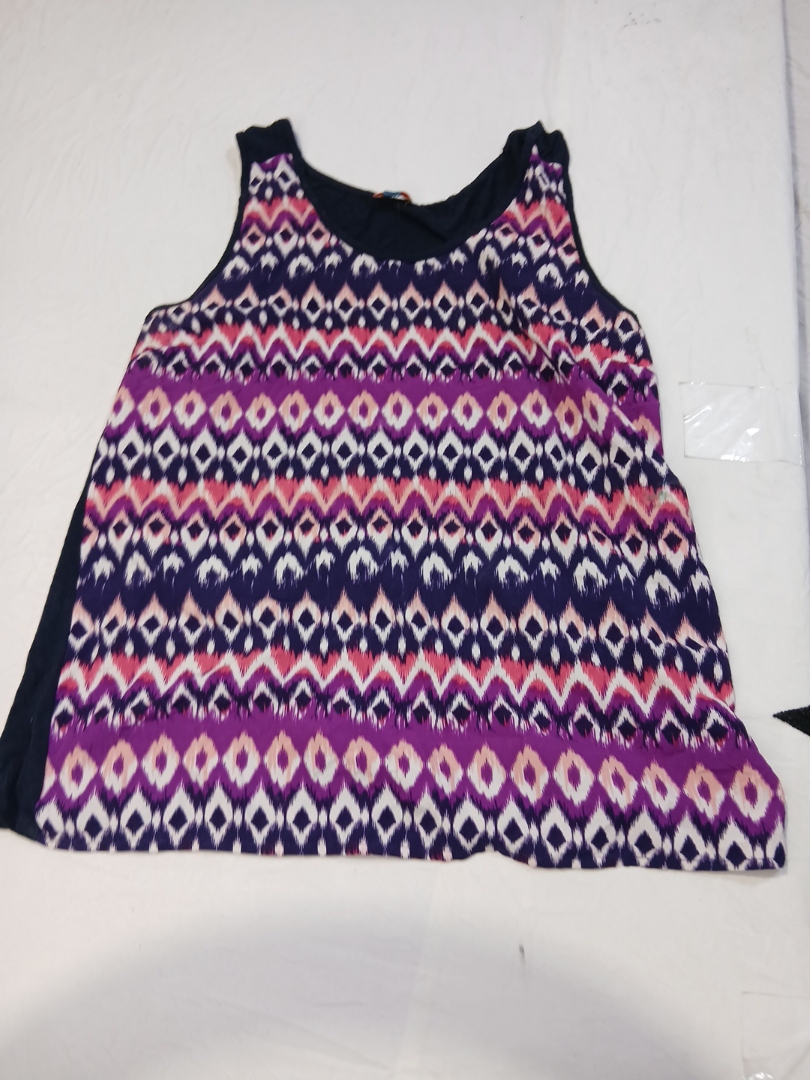 Purple Patterned Tank Top