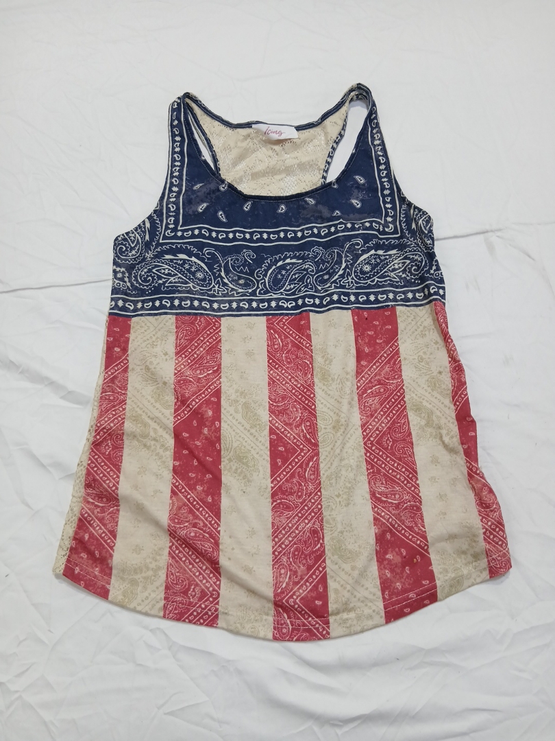 American Flag Pattern Tank Top