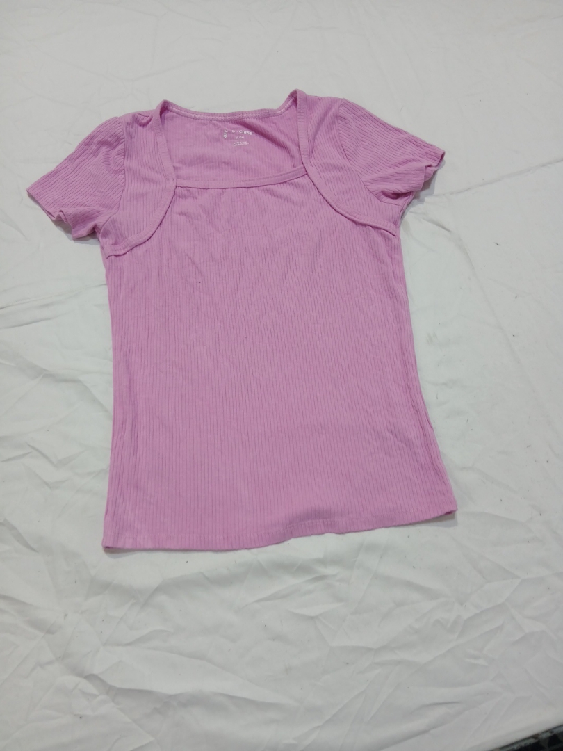 o-class Pink Ribbed T-Shirt