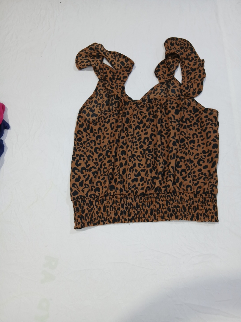 Steinha Sky Leopard Print Top