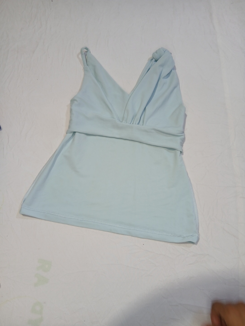 Light Blue Crop Top